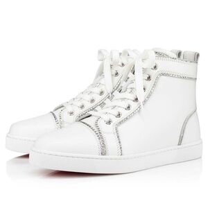 CHRISTIAN LOUBOUTIN Crystal Embellished High Top Sneaker Wedding 39.5 / 9.5